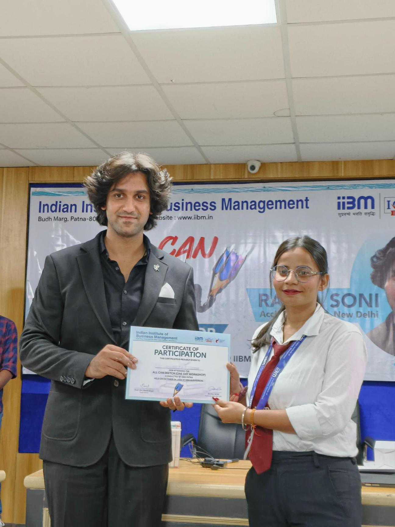 Rahul Soni Conducts “All Can Sketch” Workshop for PGDM, BBA, BCA & MAMC Students at IIBM and ZHI Patna